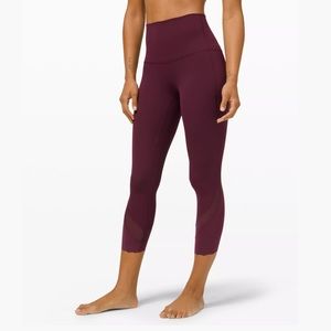 Lululemon Wunder Under Scalloped Hem High-Rise Crop 23"